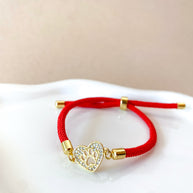 Shiny Dog Paw 🐾 Charm Red Bracelet