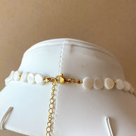 Mother of Pearl Coin Beads Pearl Necklace