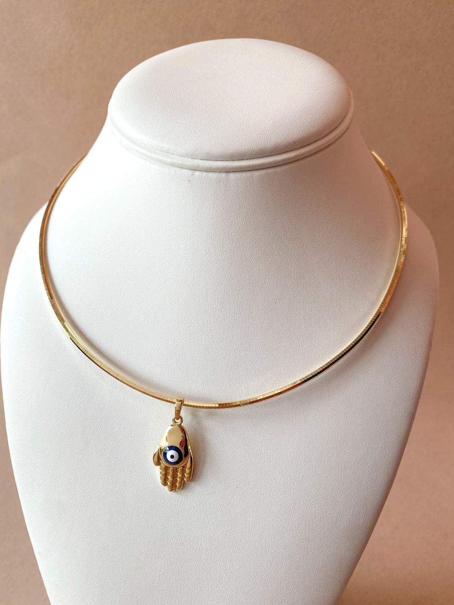 Hamsa with Evil Eye Choker Necklace