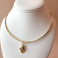 Hamsa with Evil Eye Choker Necklace