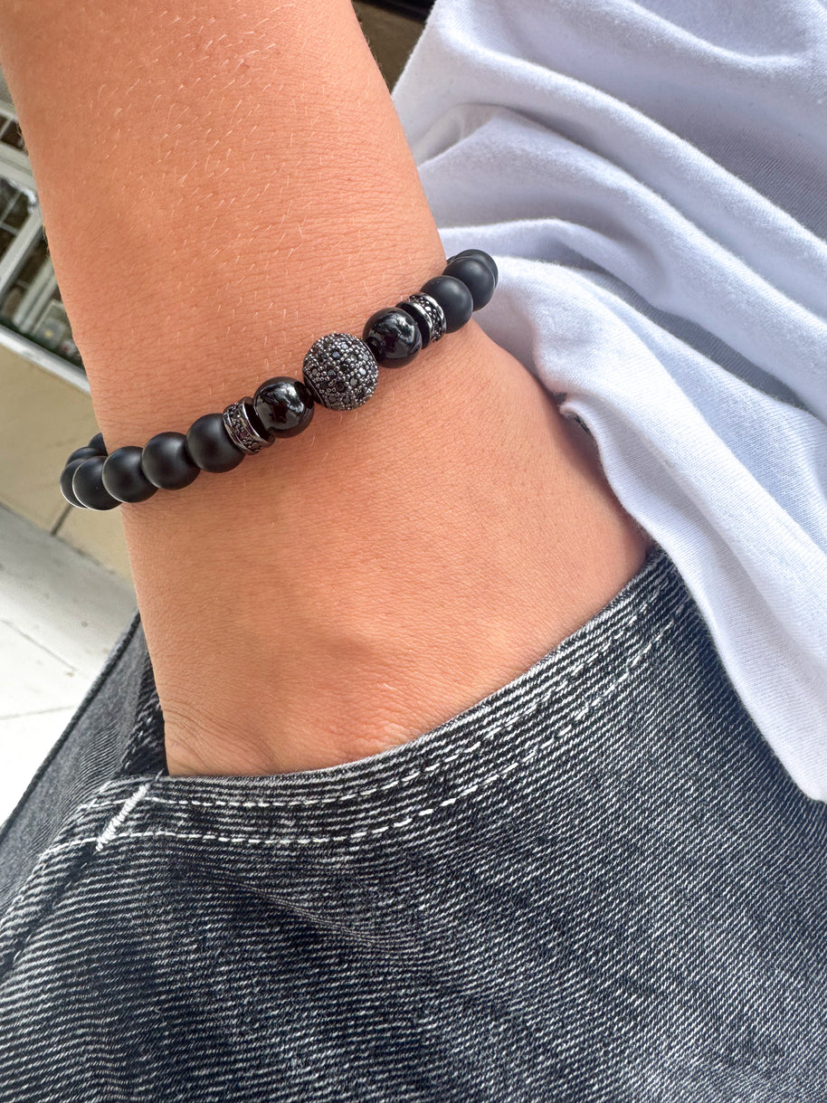 Brazalete Black Beaded