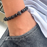Brazalete Black Beaded