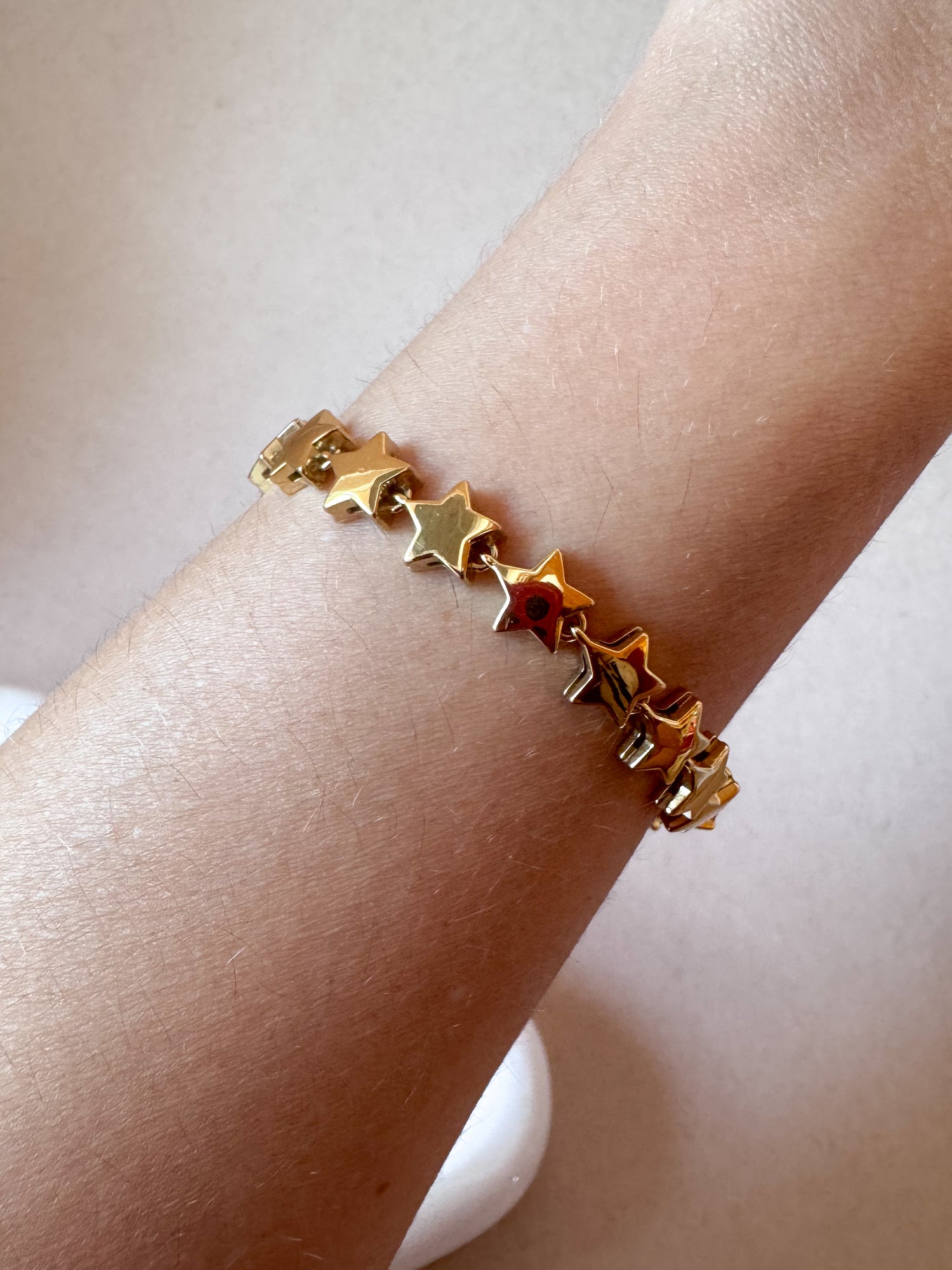 Golden Steel Stars ⭐️ Pattern Bracelet