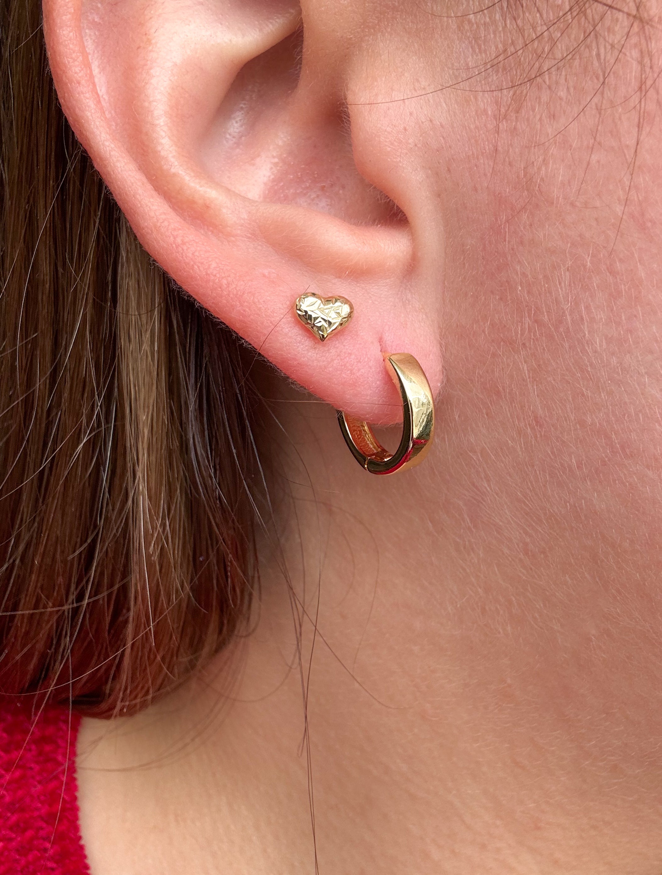 Classic Plain Golden Mini Hoops