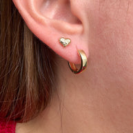 Classic Plain Golden Mini Hoops