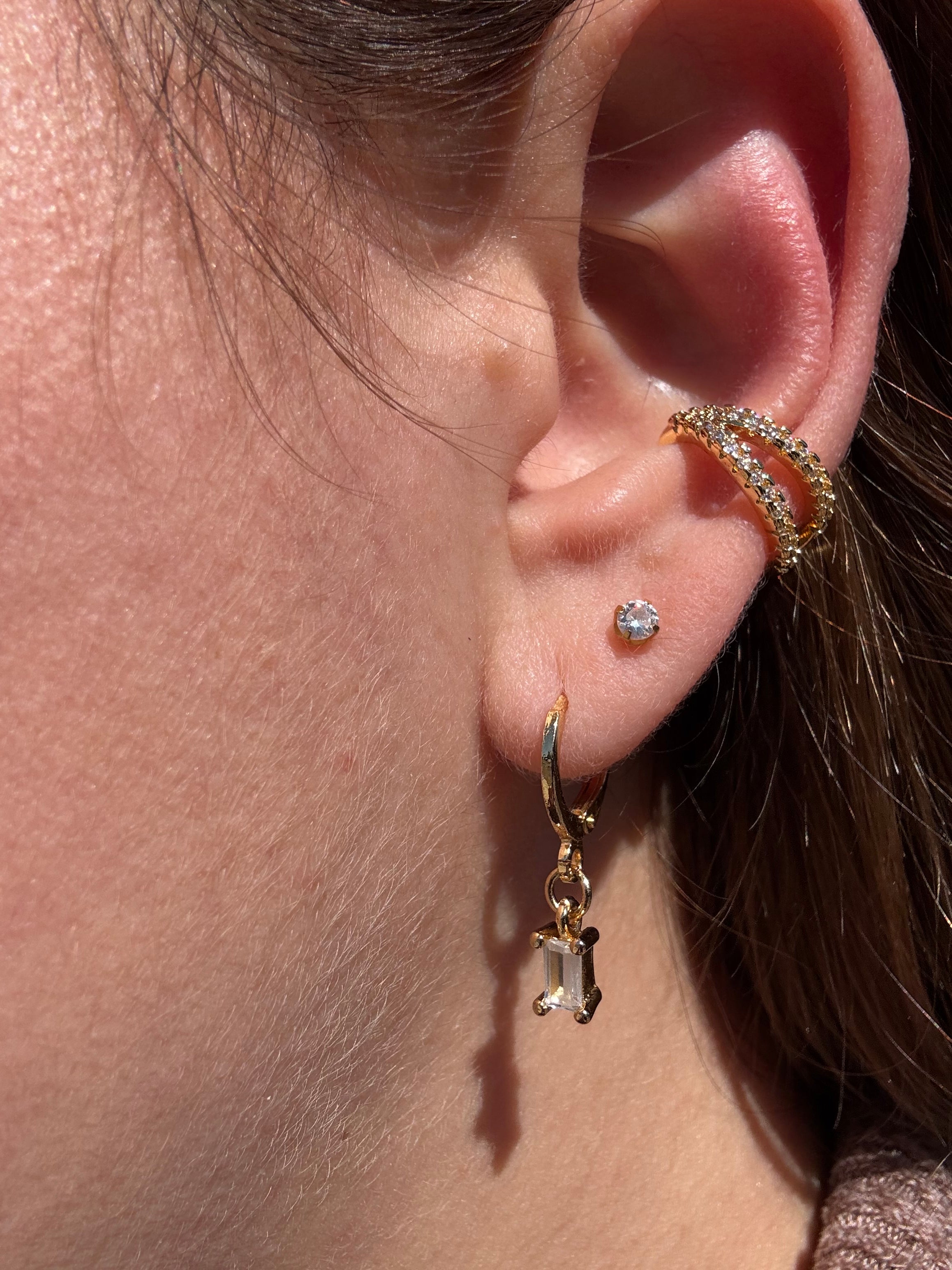 2 Layers Zircon Style Ear Cuff