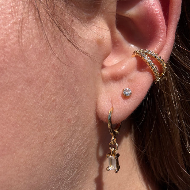 2 Layers Zircon Style Ear Cuff