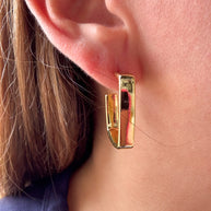 Aretes Cuadrados Grandes