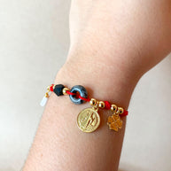 Red Thread Protection Multi Charms Adustable Bracelets