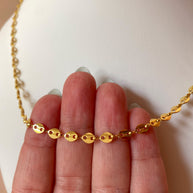 Little Flat Coffee Grain Necklace