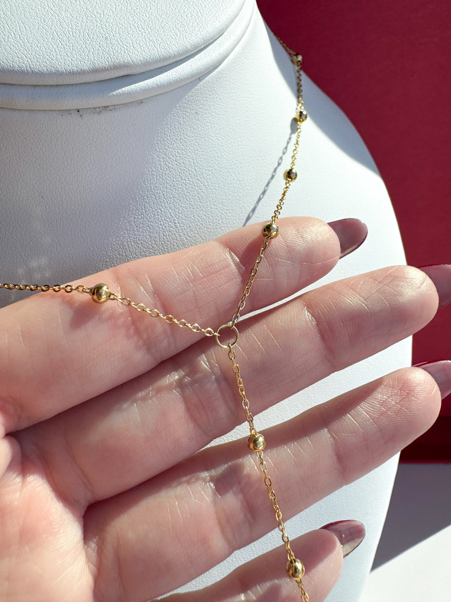 Cadena Larga Corbatín Gold