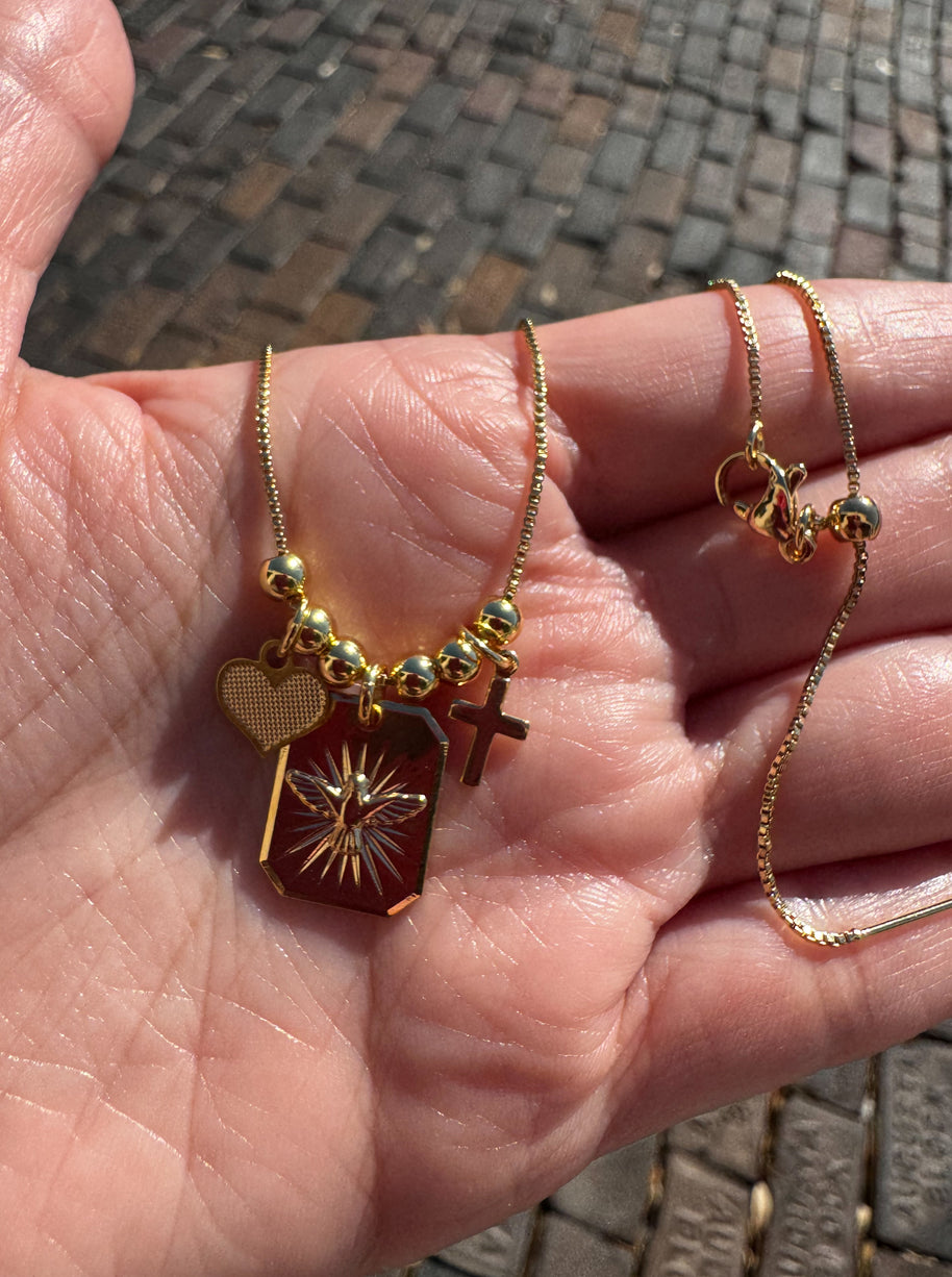 Holy Spirit Golden Necklace