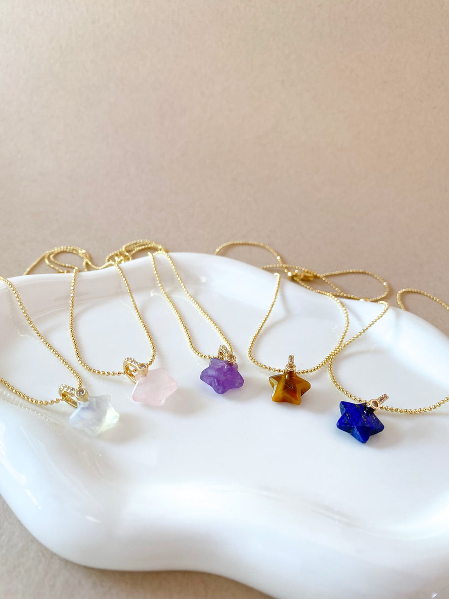 Stars Colorful Gems 💎 Adjustable Necklaces