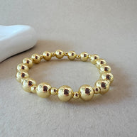 Medium & Little Balls Elastic Bracelets in Silver & Gold