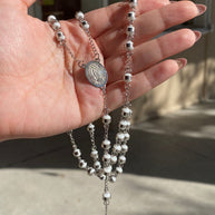 Rosario Largo Caballero White & Silver