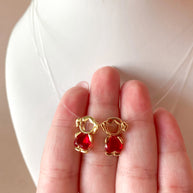 Red and Blue Kids Charms Ghost Necklace