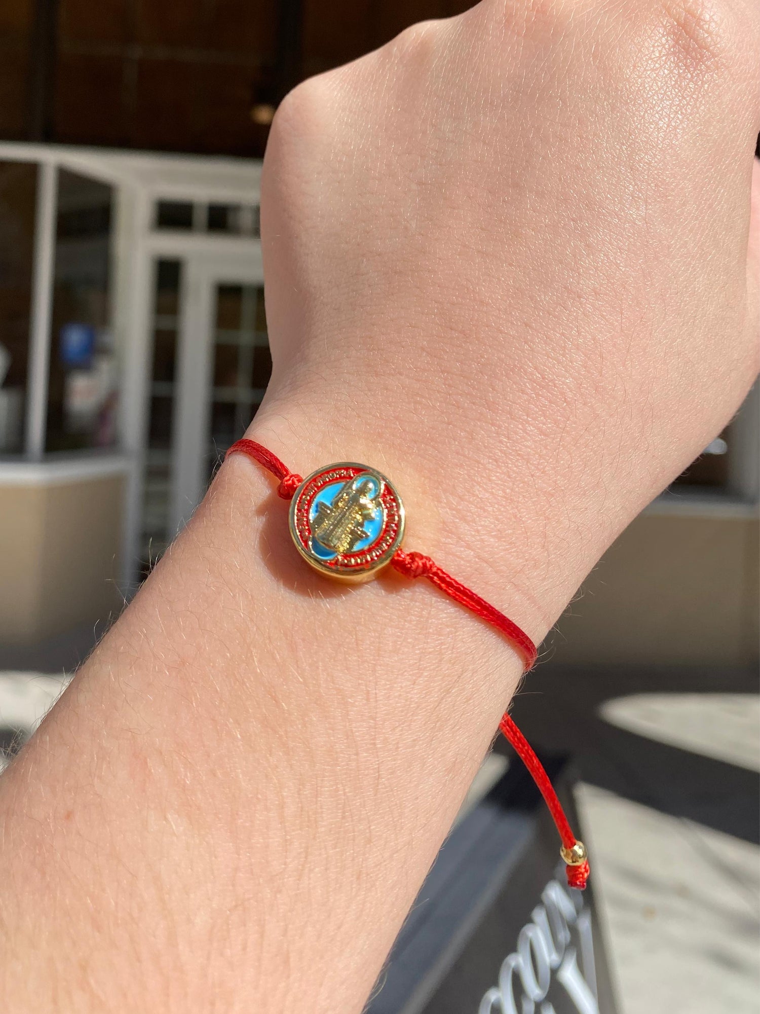 Red Thread Colorful St. Benedict