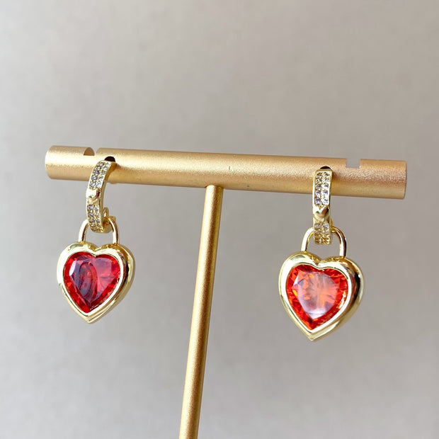 Red Heart Earrings