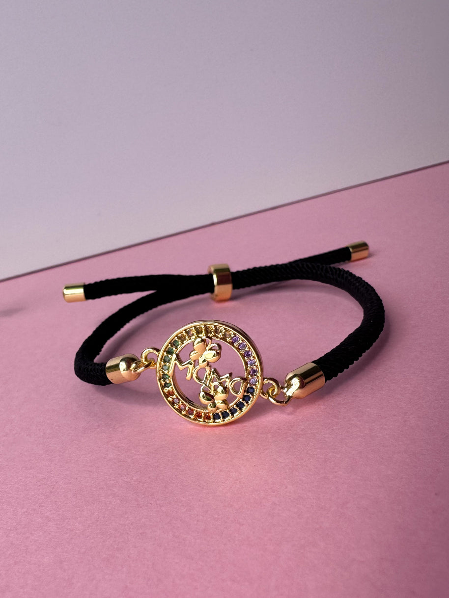 Mama Butterfly 🦋 Black & Red Bracelet