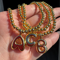 Medium Initial Elastic Bracelets