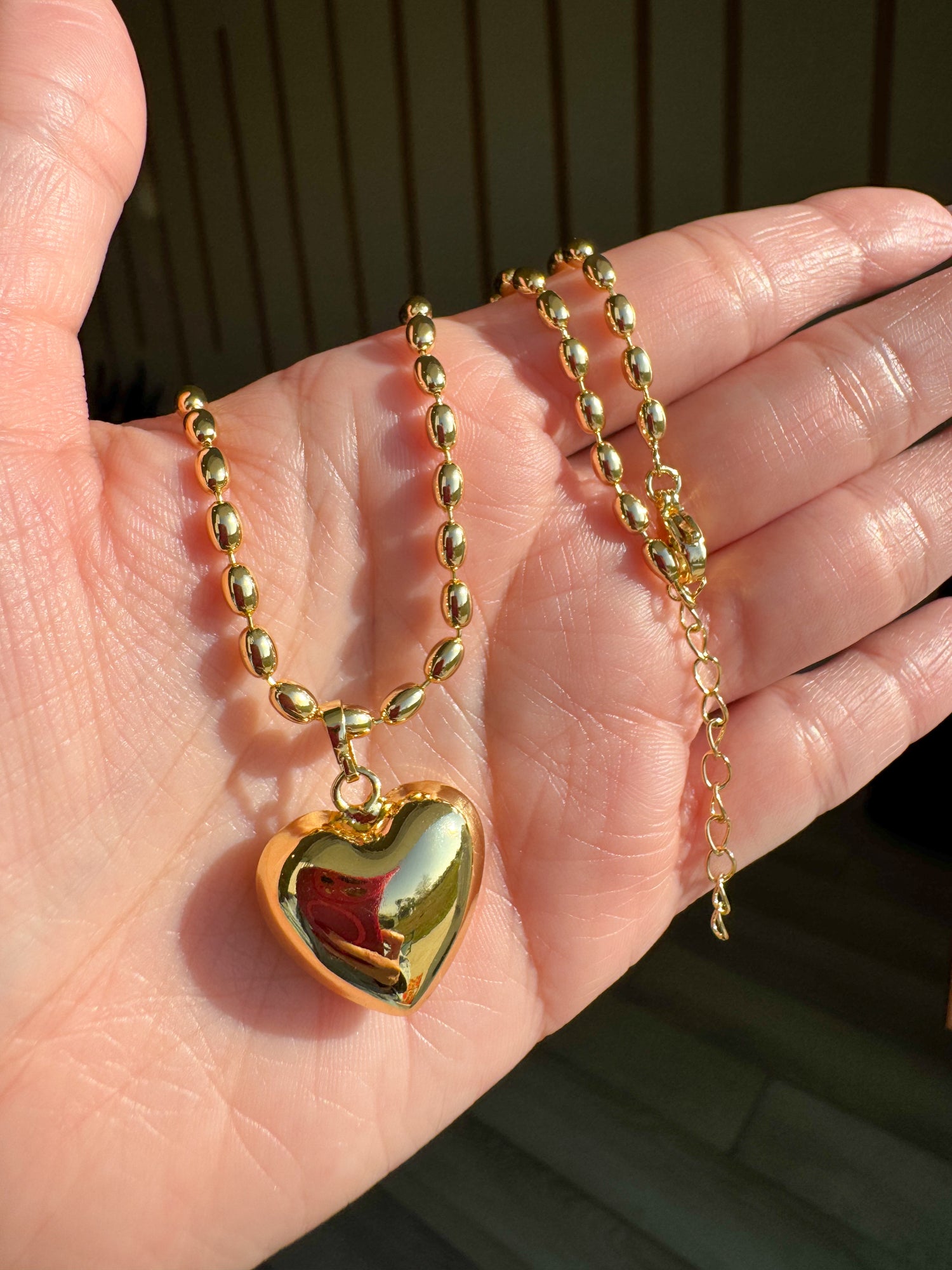 Cadena Corazon Gold Clásico