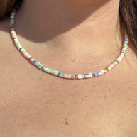 Pastel Colors Beads Necklace