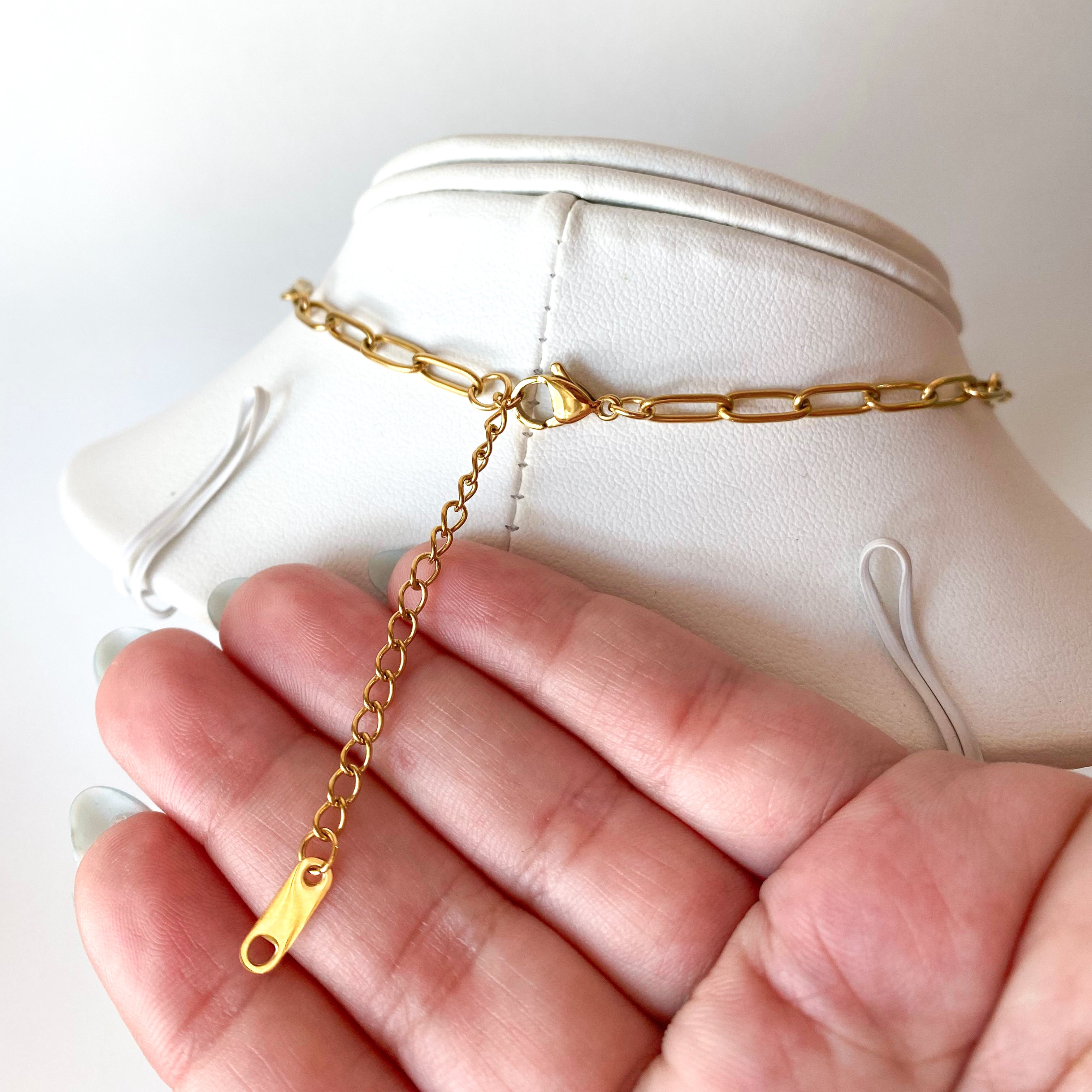 Love Multicharm PaperClip Steel Necklace