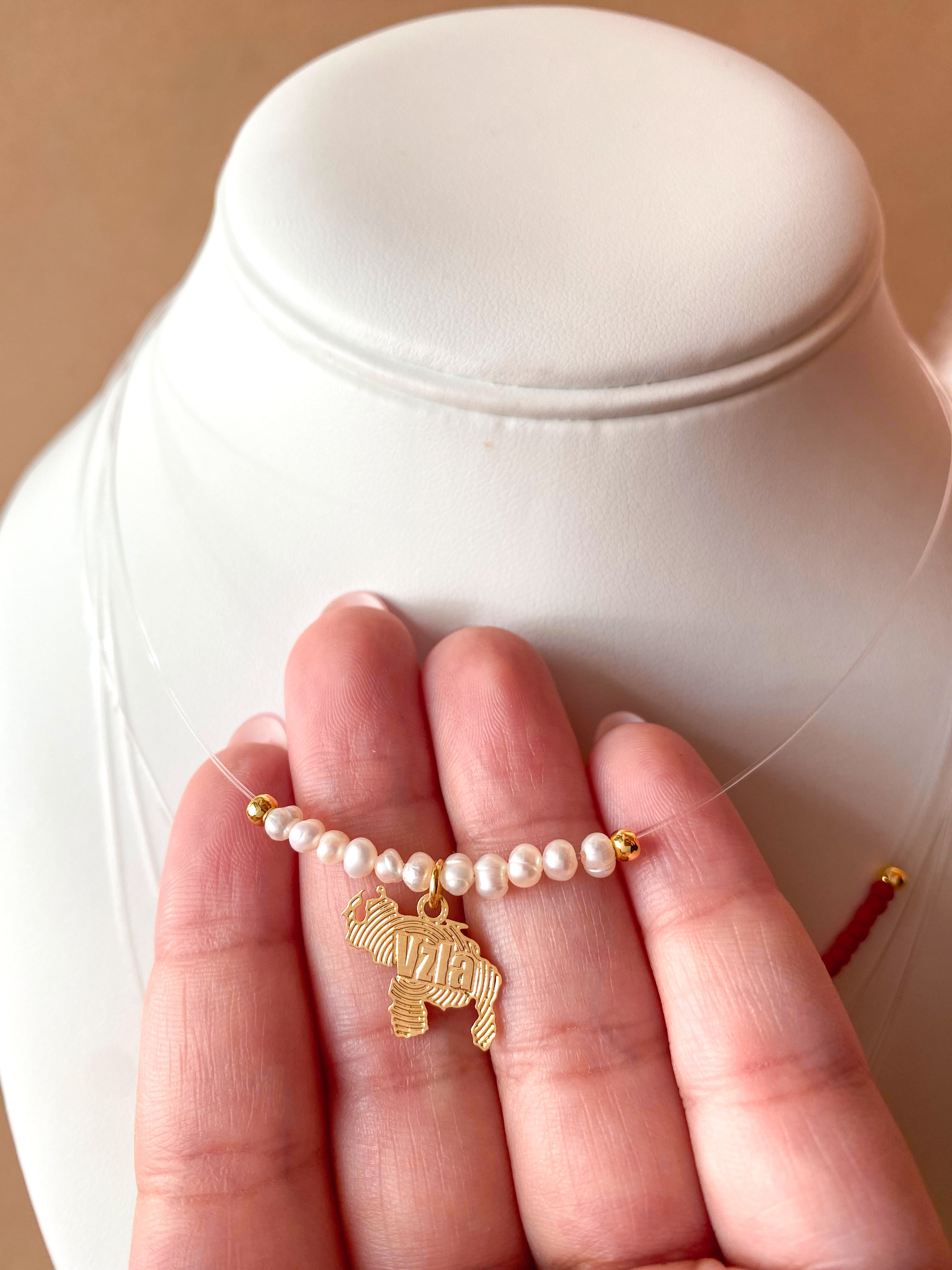 4 different Styles of Venezuelan Type of Ghost Necklaces