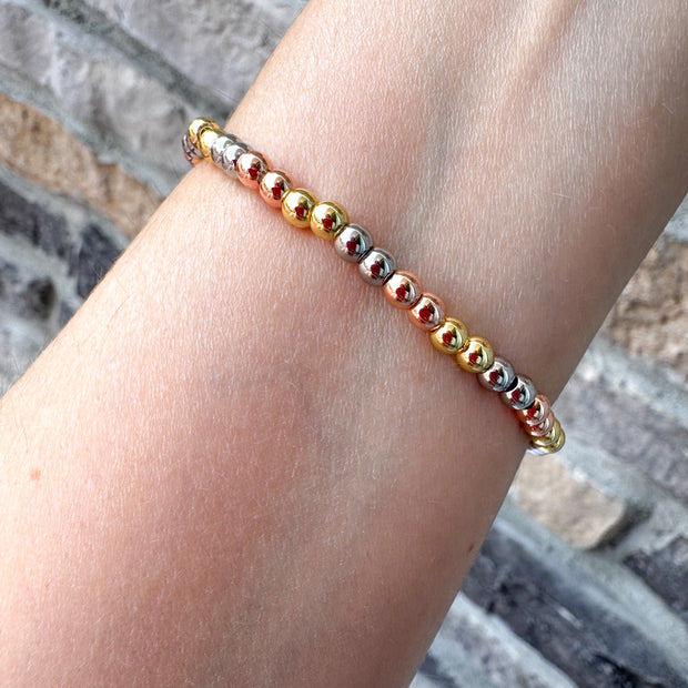 Pulsera Elástica con dije de Virgen