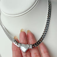 Silver Steel Style Necklace
