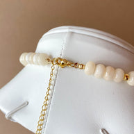 White Morganita Beads Necklace