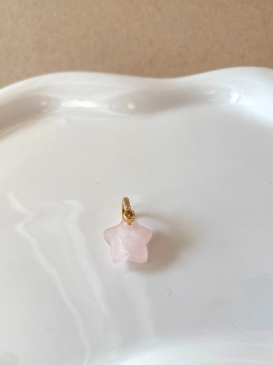 Variety of Stones Stars Shape Charms