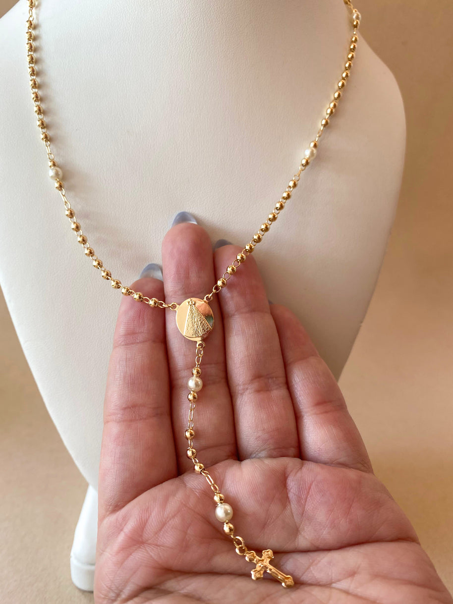 Rosary Virgin of the Valley pearls