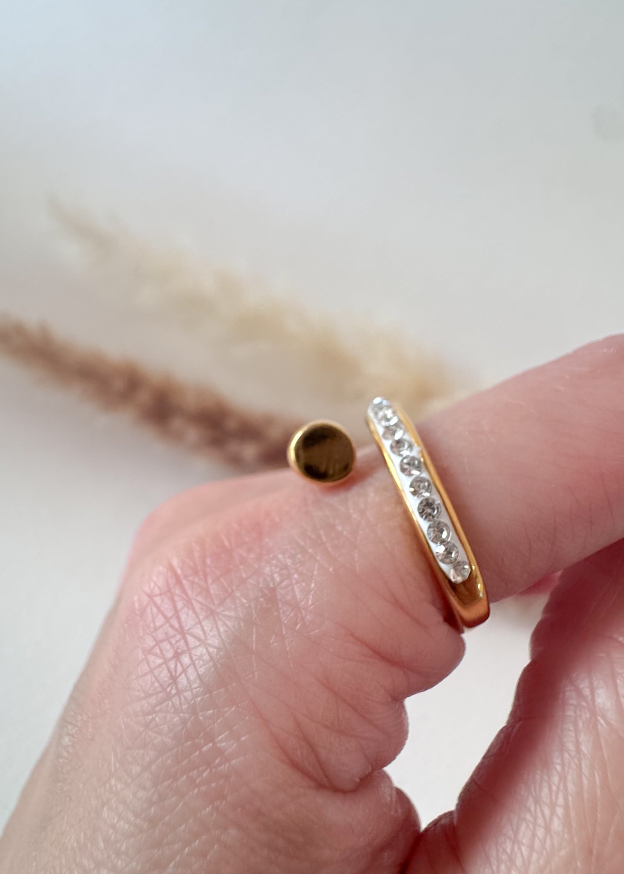 Shiny Clou Style Steel Ring