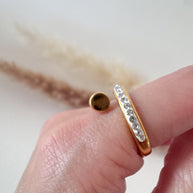 Shiny Clou Style Steel Ring