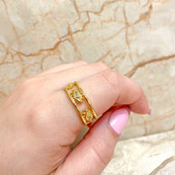 Evil Eyes Pattern Ring