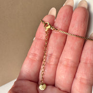 3 Gold Hearts Steel Necklace