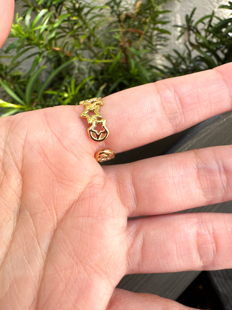 Stainless Steel Ring Star Shape