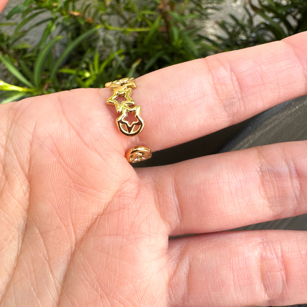 Stainless Steel Ring Star Shape