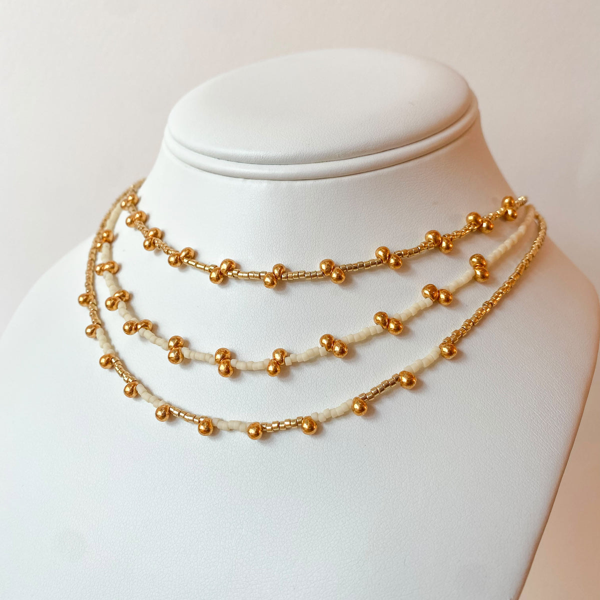 Golden Drop Styles Miyuki Choker Necklace