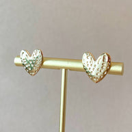 Medium Heart Golden Shape Earrings