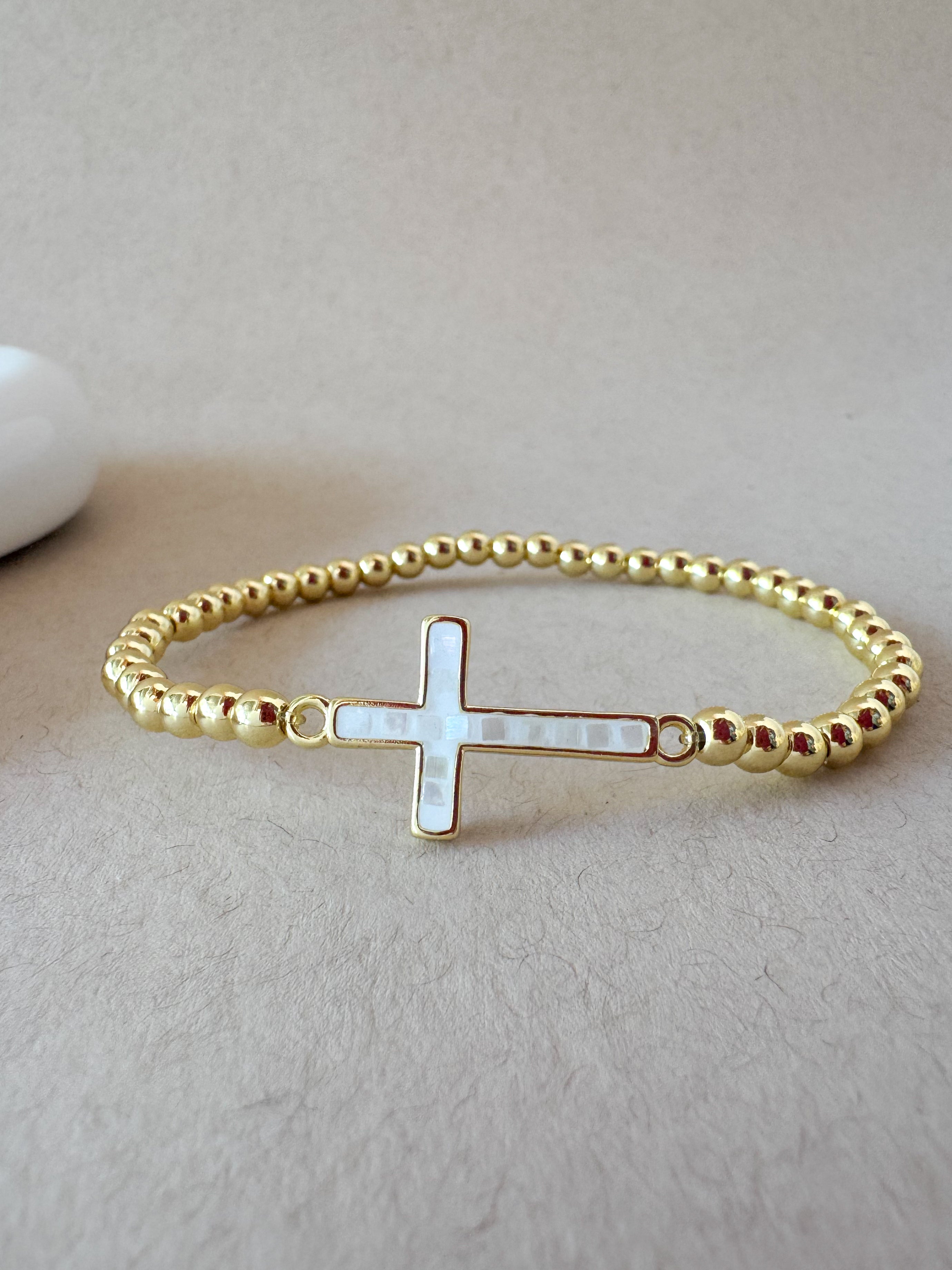 Cross & Various Charms Elastic Bracelets