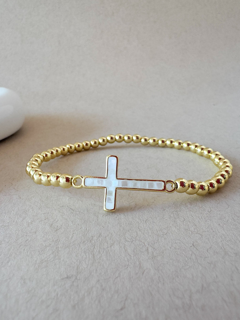 Cross & Various Charms Elastic Bracelets