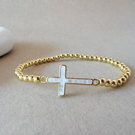 Cross & Various Charms Elastic Bracelets