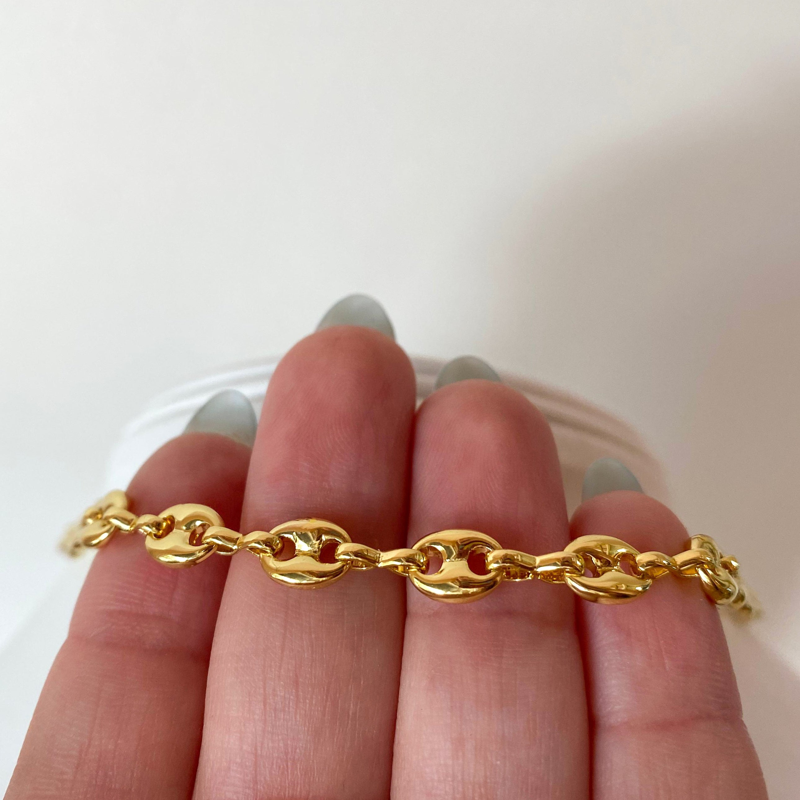 Golden Coffee Grain & Big Long Y Necklace