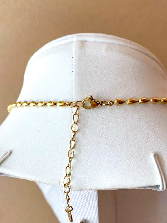 Stainless steel chain Rice grain design