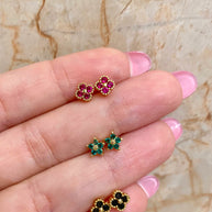 Mini Colorful Flowers Earrings