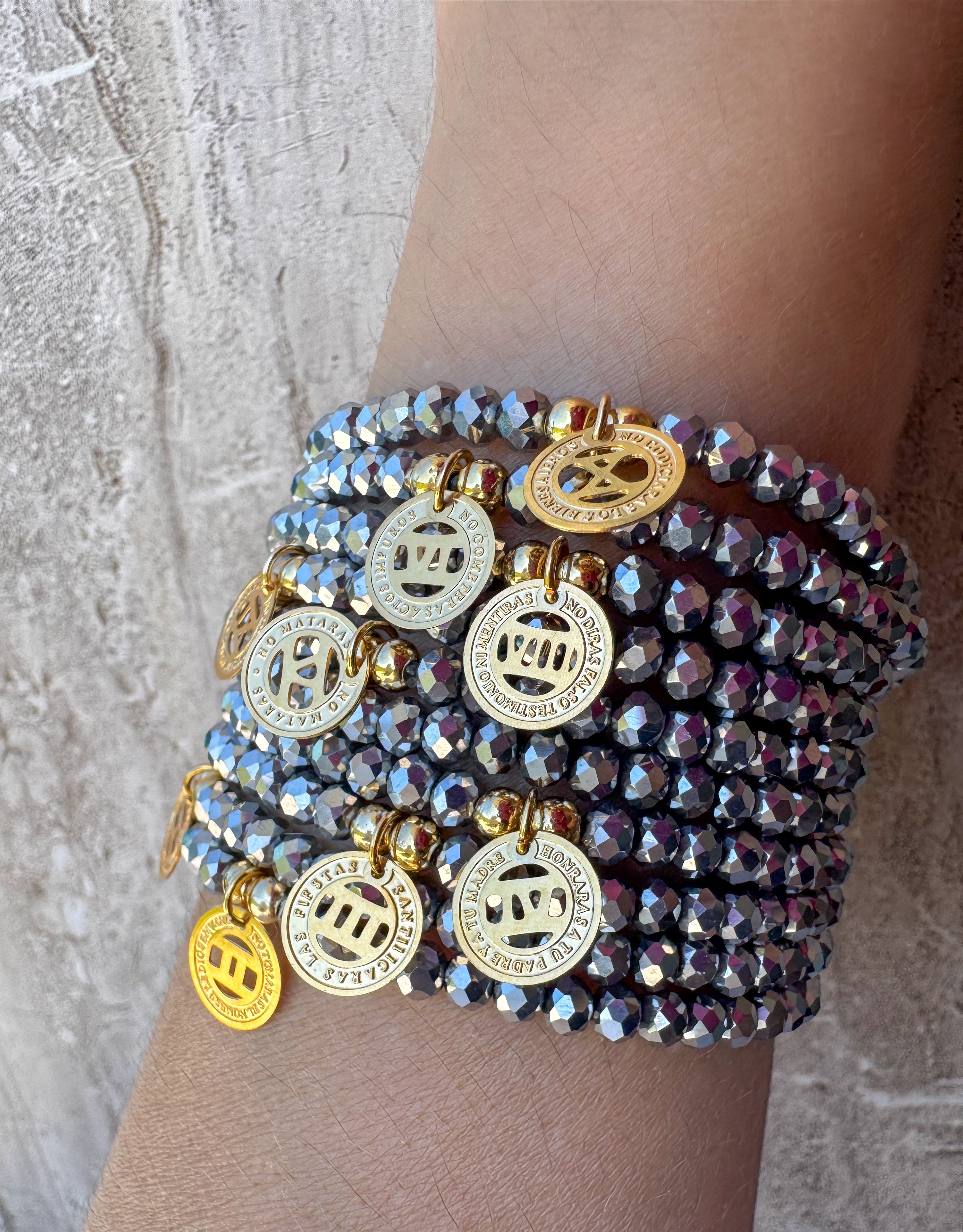 Set De Mandamientos Silver