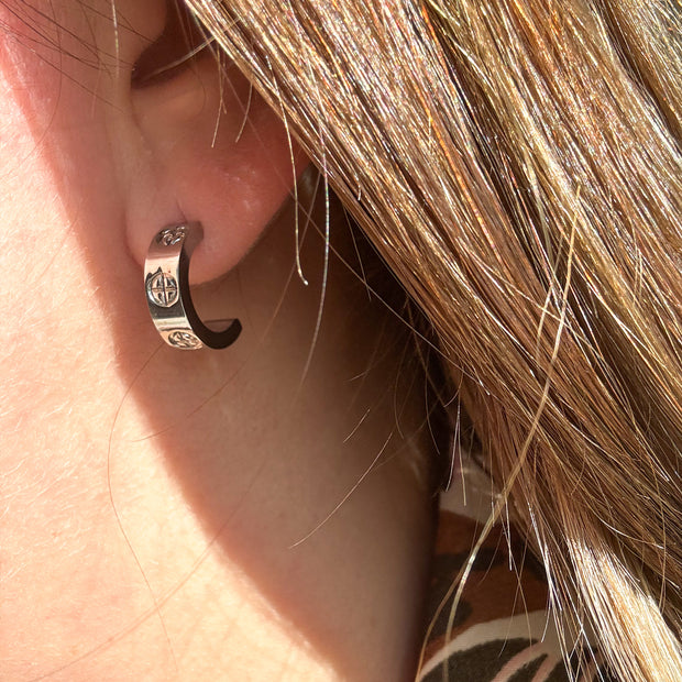 Aretes Tornillos Silver