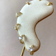 Big, Medium and Little Zircons Hoops